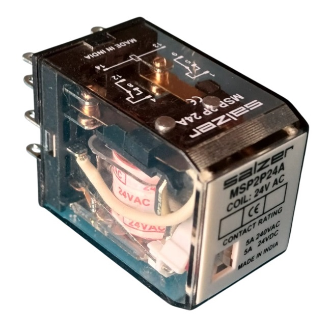 Salzer Relay 2 Pin 24V AC M-Series (Changeover ) - MSP2P24A