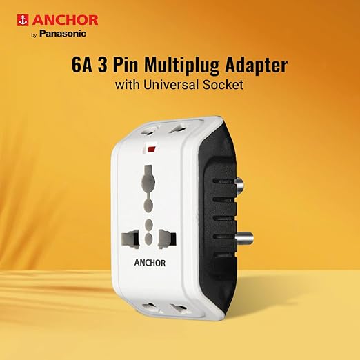 ANCHOR Panasonic 22841 Multi Plug Adaptor 6A 240V (Universal)