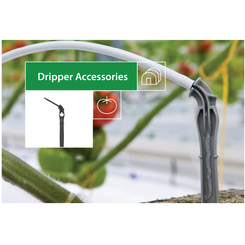 Finolex Rivulis Dripeg Angled Arrow Stake Dripper - Black