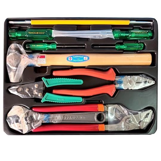TAPARIA Professional Tool Kit 9 pcs. (Universal Professional Hand Tool Kit) - 1022