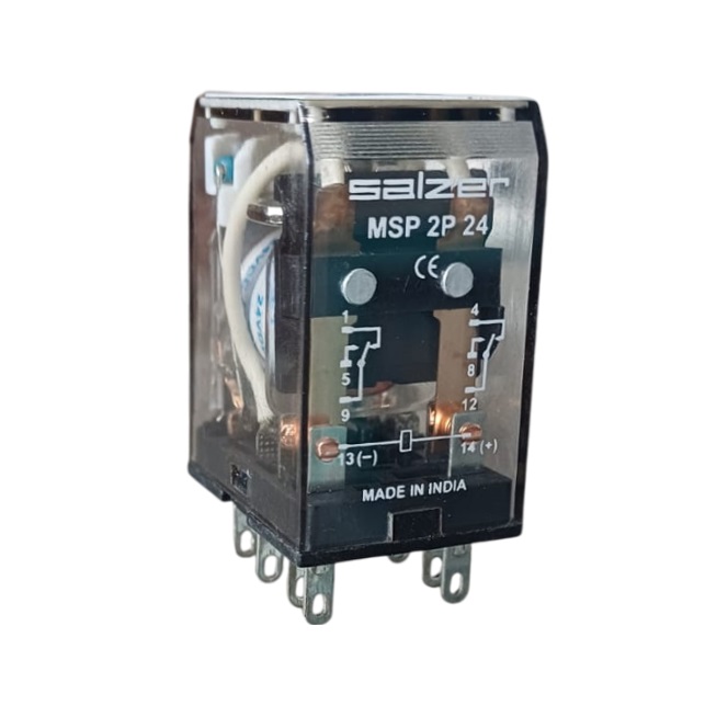 Salzer Relay 2 Pin 24V DC M-Series (Changeover ) - MSP2P24