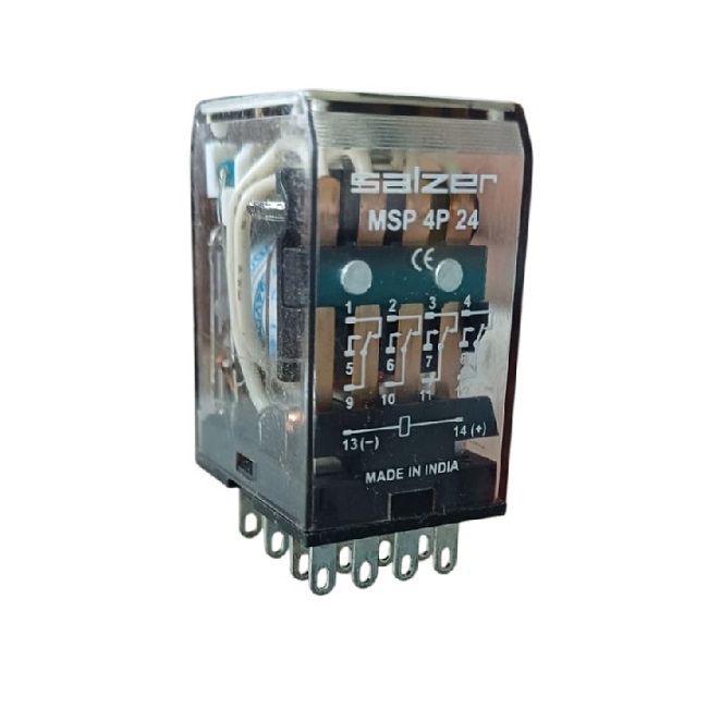 Salzer Relay 4 Pin 24V DC M-Series (Changeover ) - MSP4P24