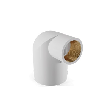 Finolex 1x3/4 inch UPVC Brass Reducing Elbow 90° SCH-80 - 4772