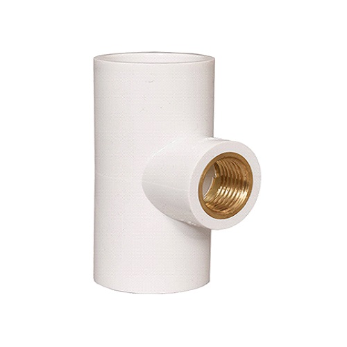 Finolex 1.1/4" x 1/2" UPVC Reducing Tee (Brass Insert) - 4776