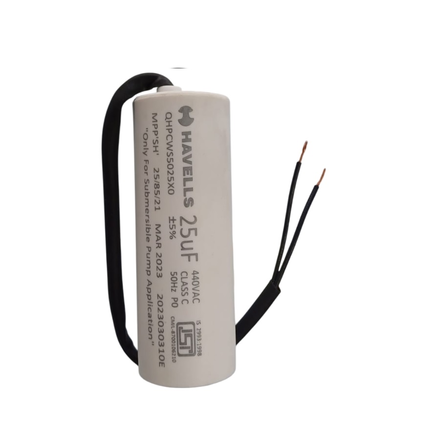 HAVELLS Motor Running Capacitor 25 MFD 440 VAC - QHPPWC5025X0