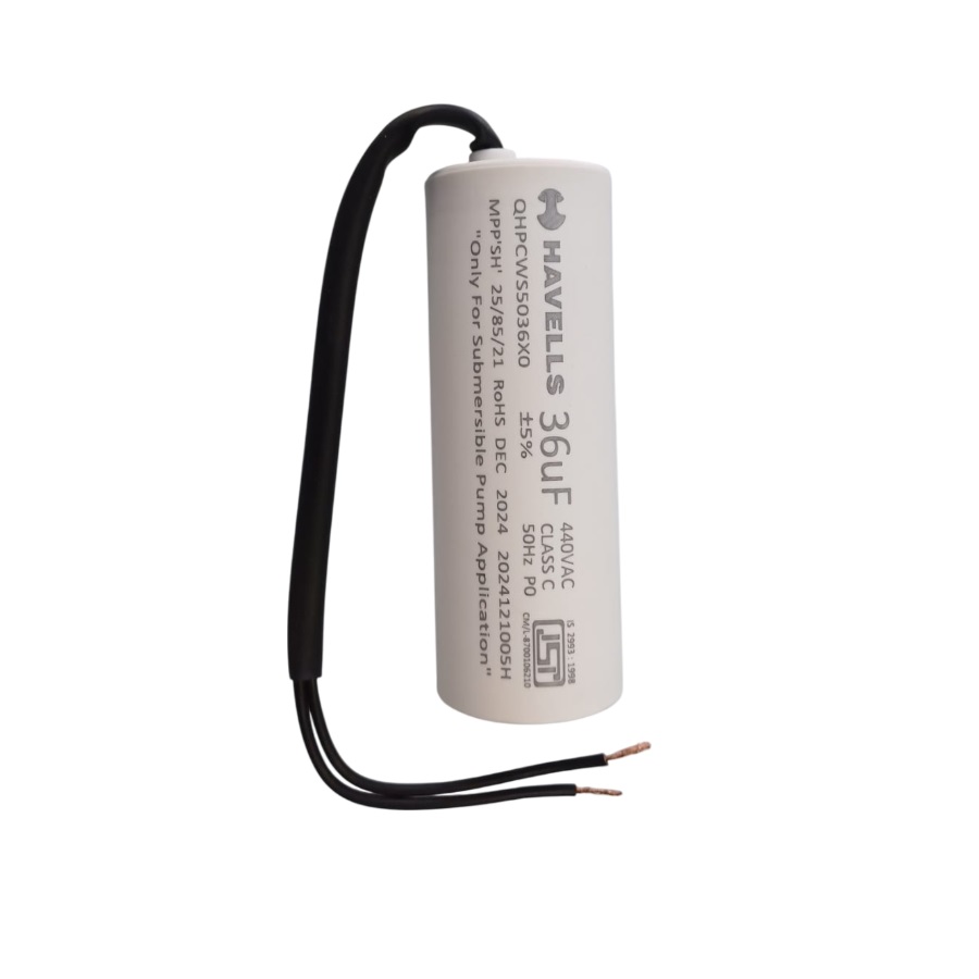HAVELLS Motor Running Capacitor 36 MFD 440 VAC - QHPPWC5036X0