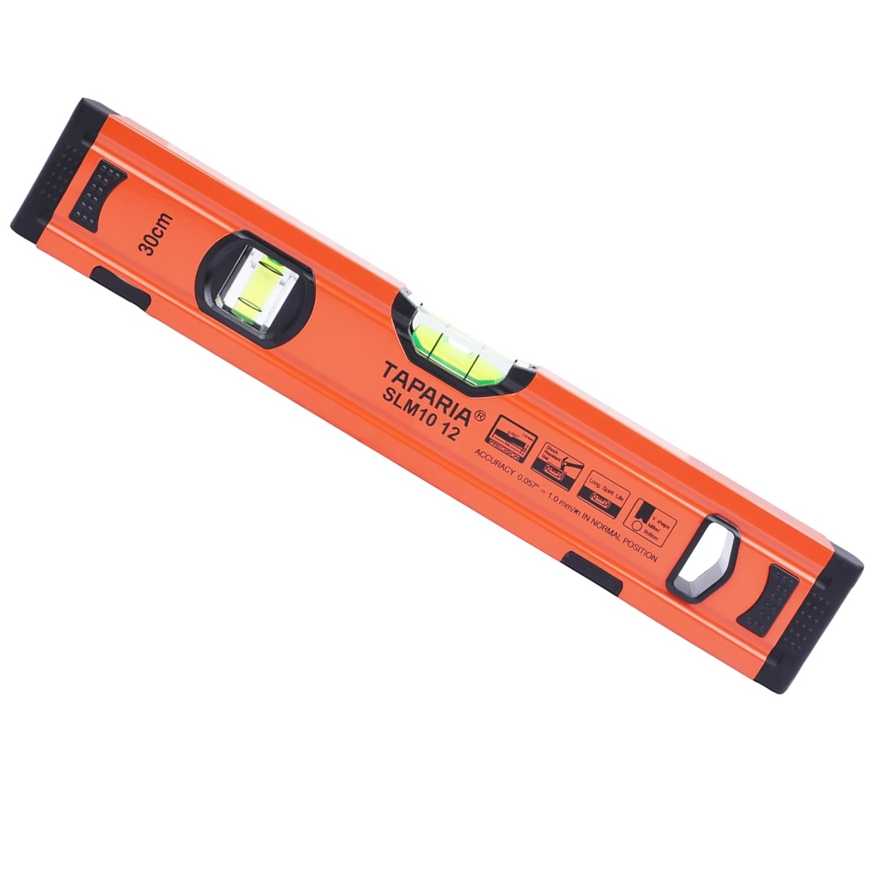 TAPARIA 12" Sprit Level with Magnet (1.0 mm Accuracy) - SLM1012