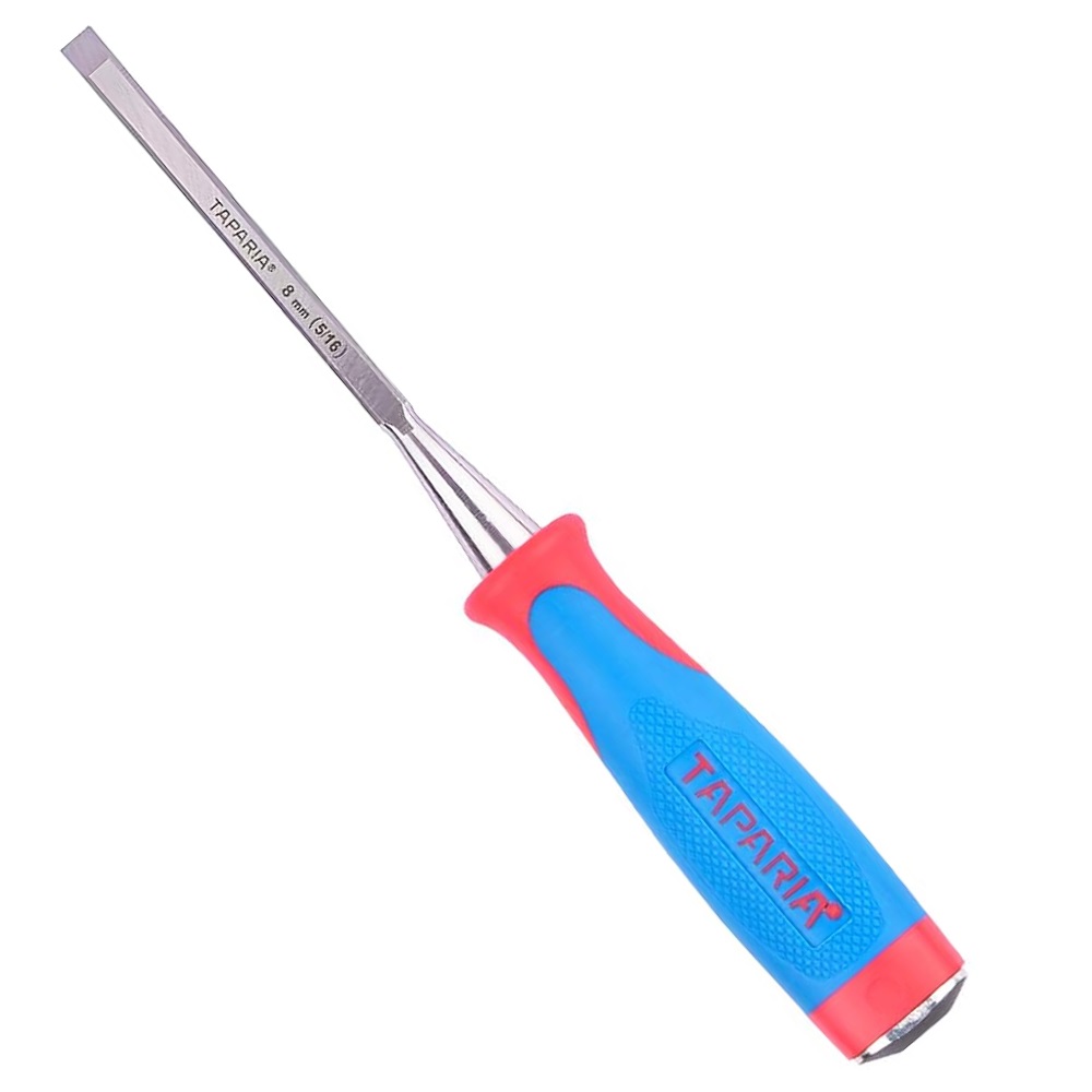TAPARIA 8 mm (5/16") Wood Carving Bevelled Edge Chisel - WCB08
