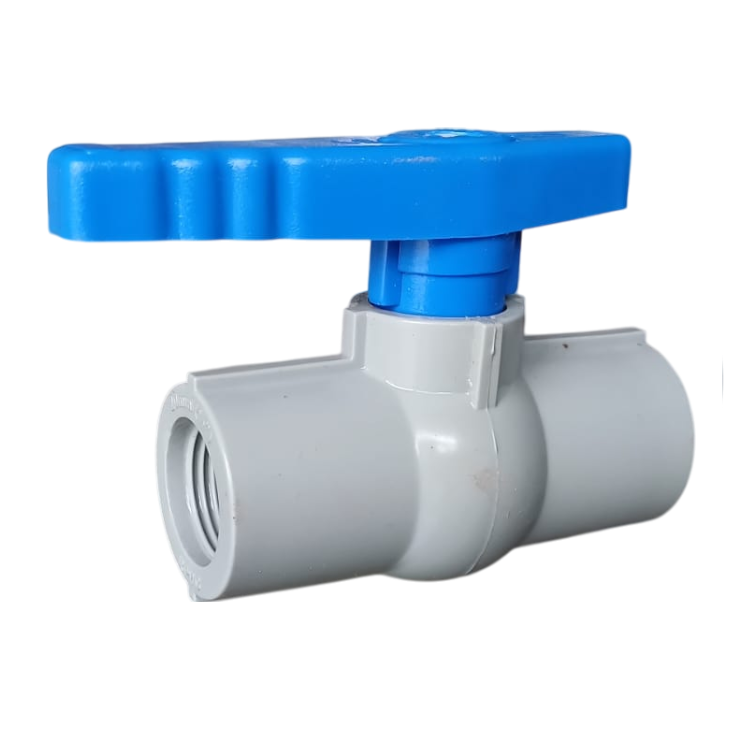 WATERTEC 1/2 inch (20 mm) RPVC Threaded Ball Valve Long Handle - VL301036